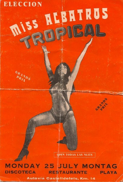 Flyer de la elecci�n de 'Miss Albatros Tropical' de la Discoteca Tropical de Gav� Mar